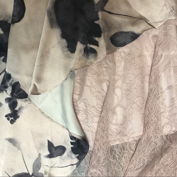 NWOT ASOS Deconstructed Floral and Lace Midi Skirt - Picture 6 of 7